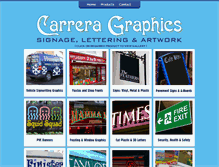 Tablet Screenshot of carreragraphics.com